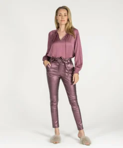 Paulina Metallic Dusty Rose-IBANA Outlet
