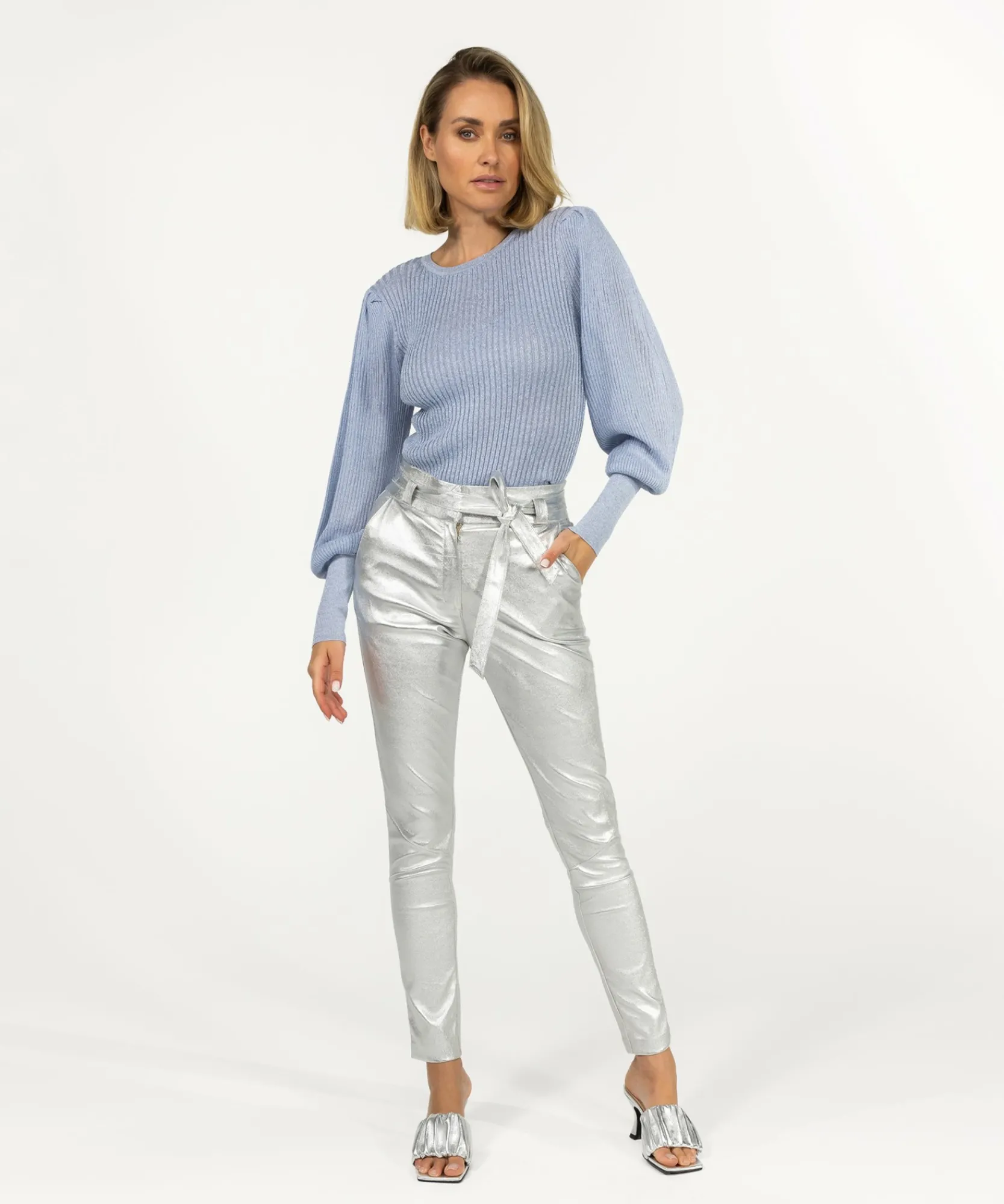 Paulina Metallic Silver-IBANA