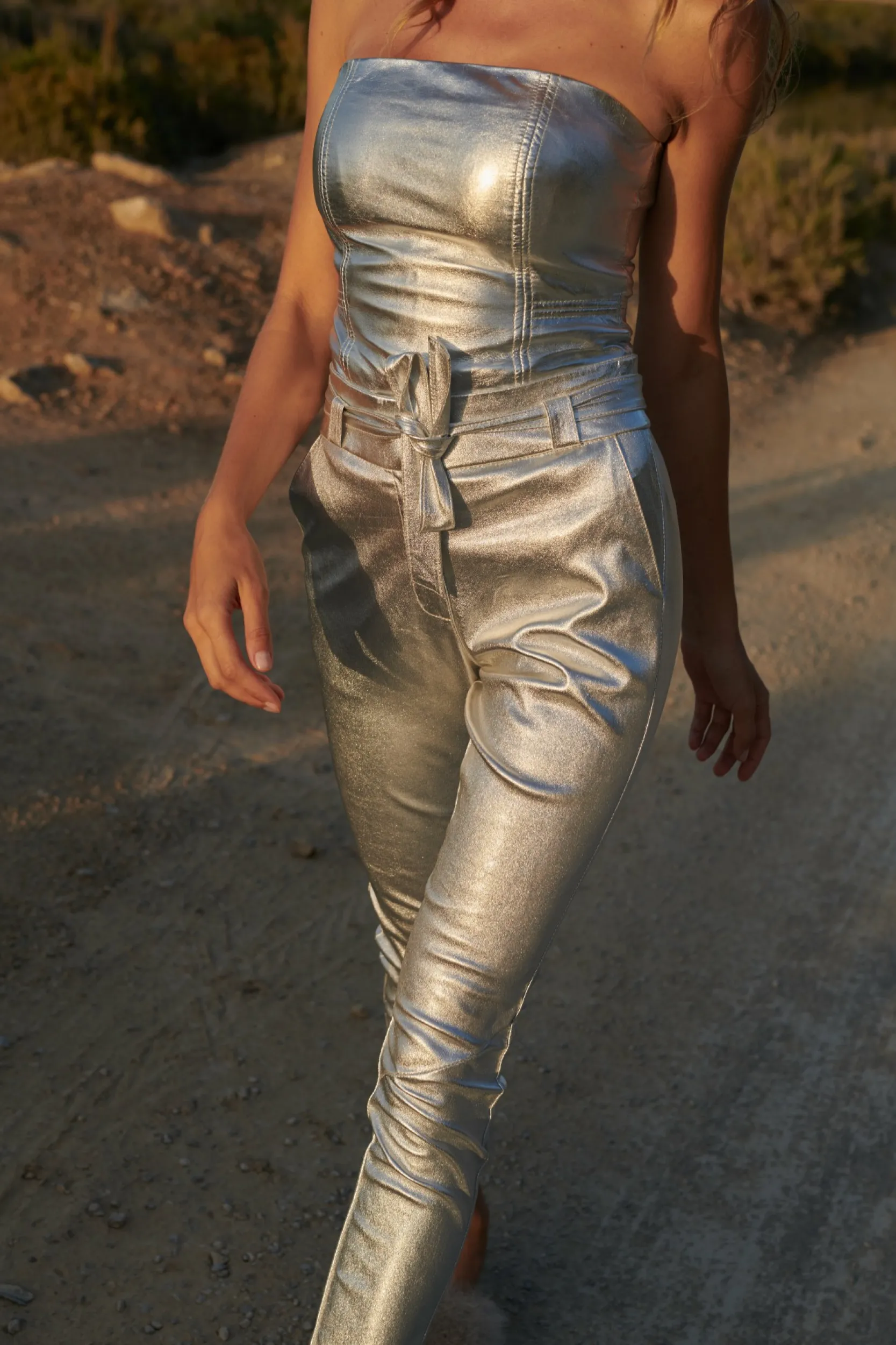 Paulina Metallic Silver-IBANA