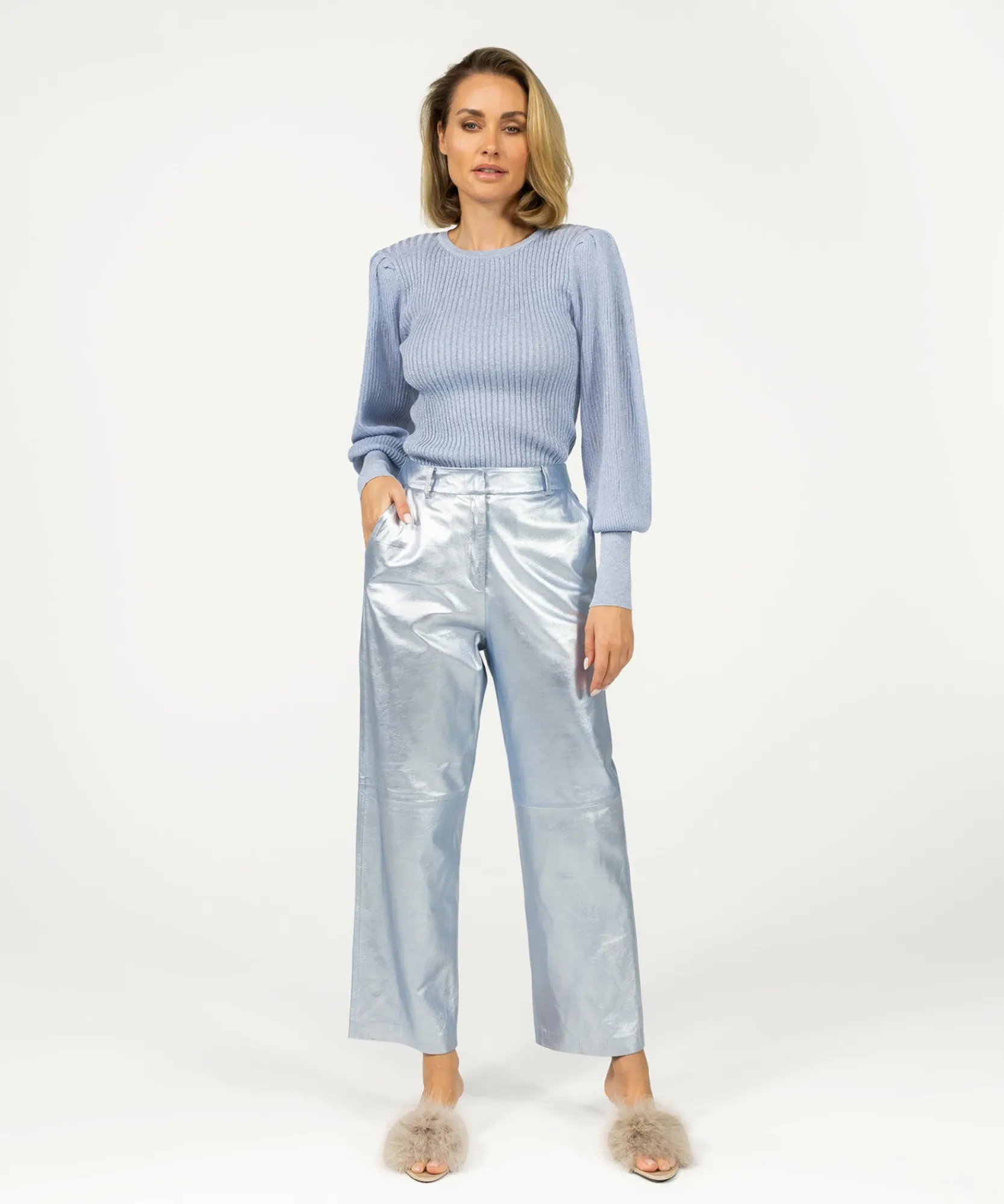 Perfecta Metallic Soft Blue-IBANA Outlet